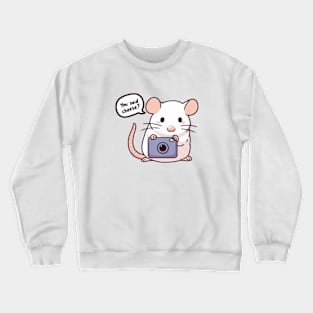 Camera Hamster Crewneck Sweatshirt